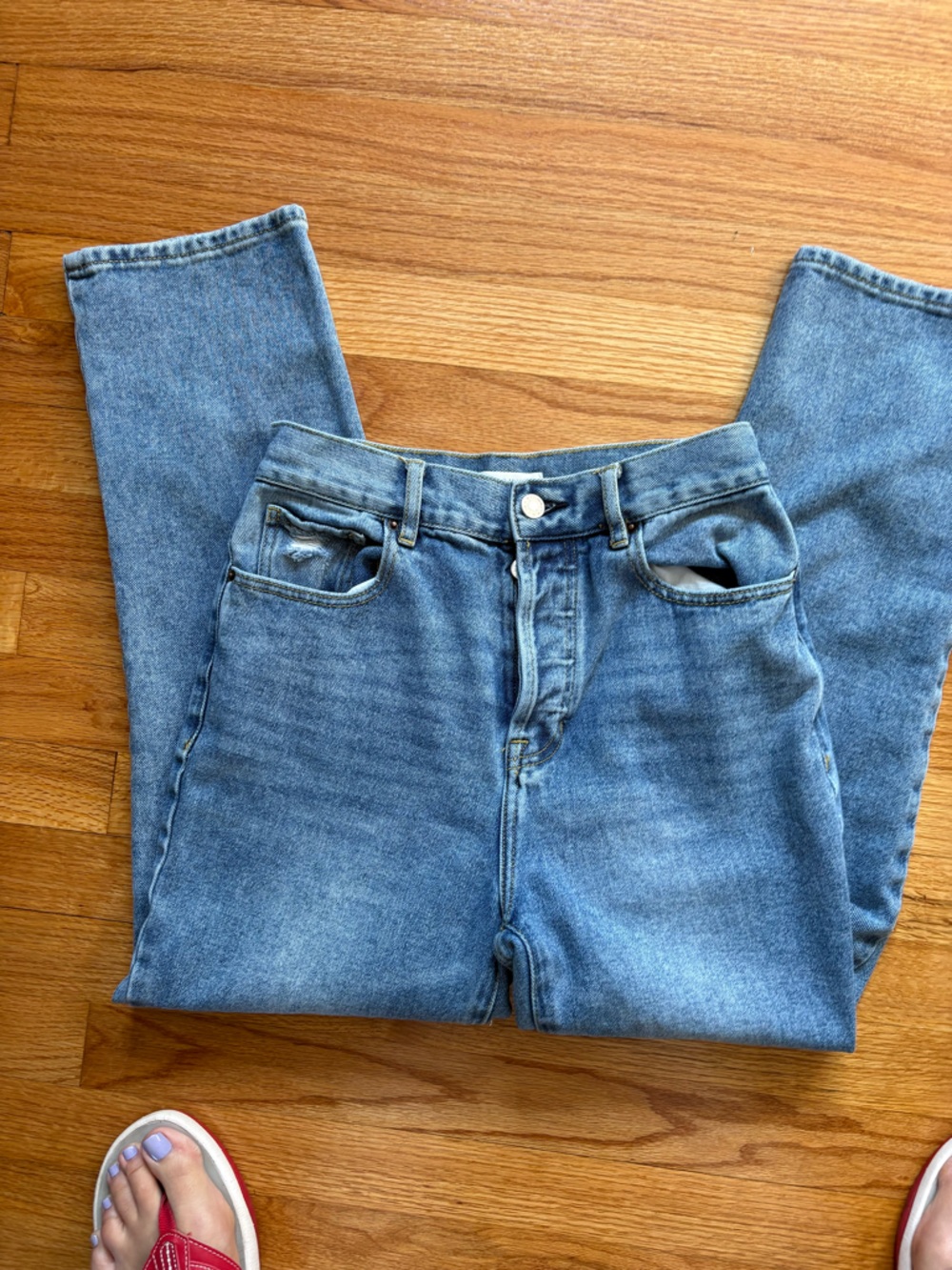 PacSun Women's High-Rise Light Blue Denim Jeans